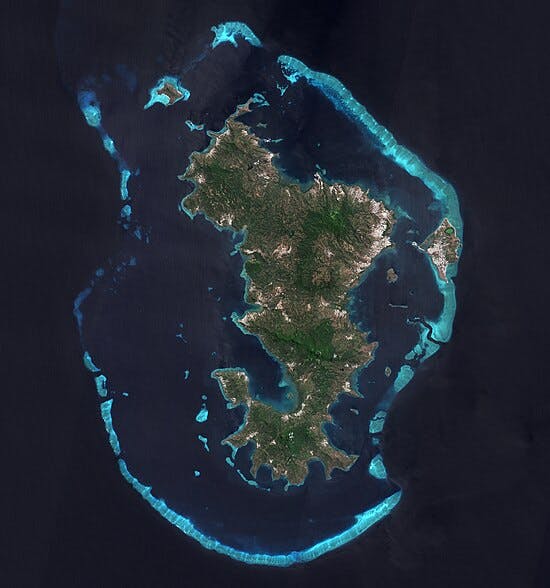 Une photo emblématique du territoire mesuré (Mayotte)