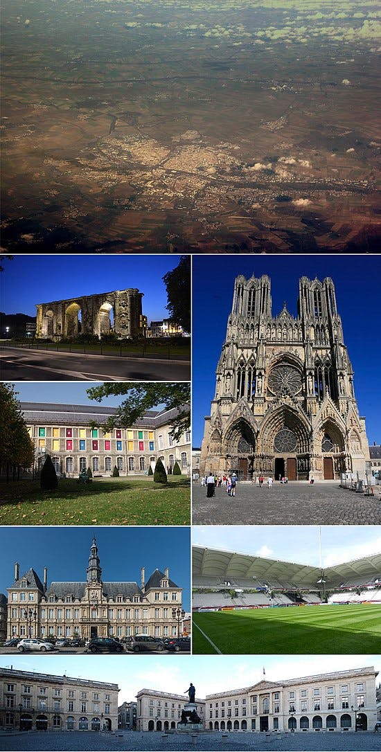 Une photo emblématique du territoire mesuré (Reims)