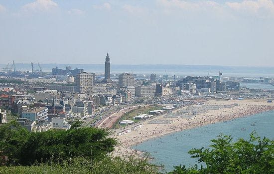 Une photo emblématique du territoire mesuré (Le Havre)