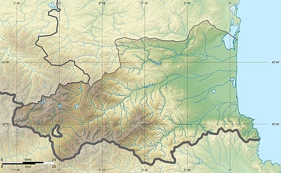 Une photo emblématique du territoire mesuré (Pyrénées-Orientales)