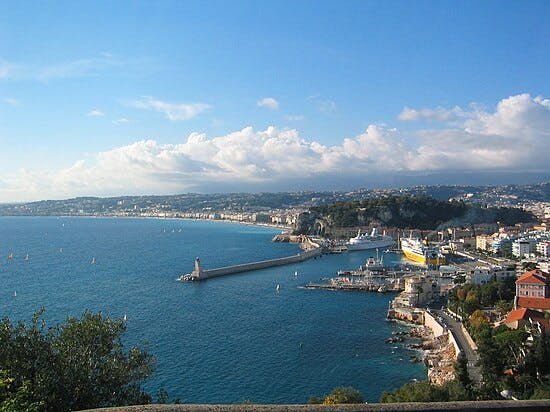 Une photo emblématique du territoire mesuré (Nice)